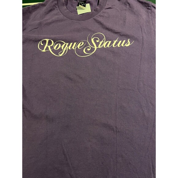 Rogue Status DTA Posse Script T-Shirt LARGE Purple Rob Dyrdek Skater Los Angeles - Picture 1 of 6